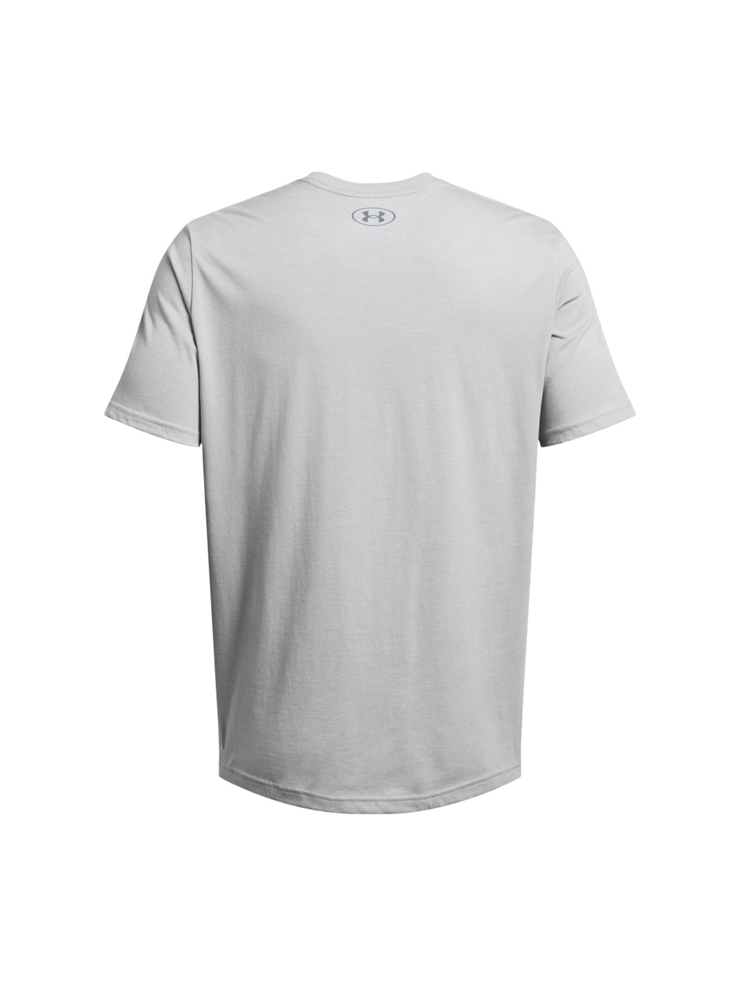 Under Armour Grey Cotton Slim Fit Logo Printed T-Shirt