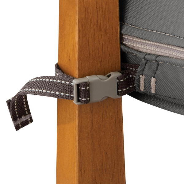 Classic Accessories 62-056-LCHARC-EC Montlake Fadesafe Patio Chaise Lounge Cushion, Light Charcoal - 74 x 23 in.