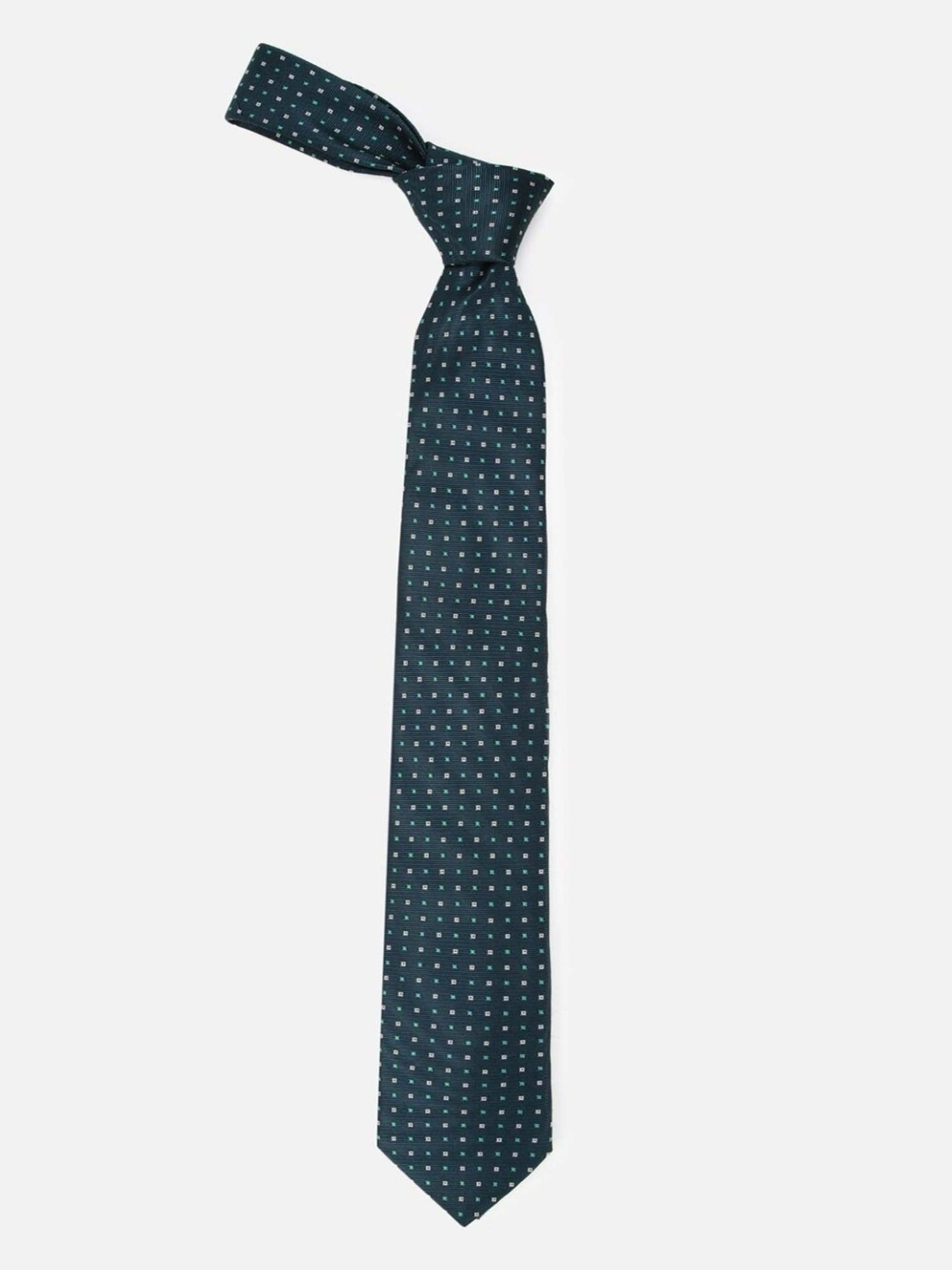 Louis Philippe Green Printed Tie