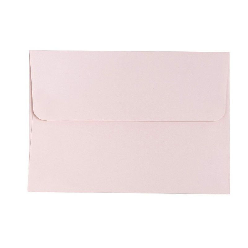 50-Pack A1 Blush Pink Rose Gold Foil Lined Envelopes for 3X5 Invitation Announcements, Wedding Rsvp, Graduation, Birthday, 120Gsm, 3.6 x 5.1 inches