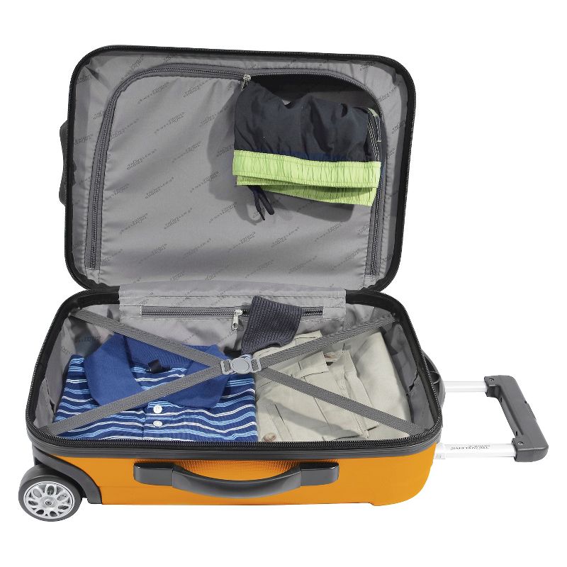 Traveler's Choice Rome 21" Hardside Carry On Suitcase - Orange