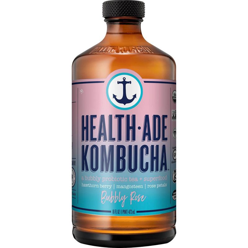 Health-Ade Bubbly Rose Kombucha - 16 fl oz