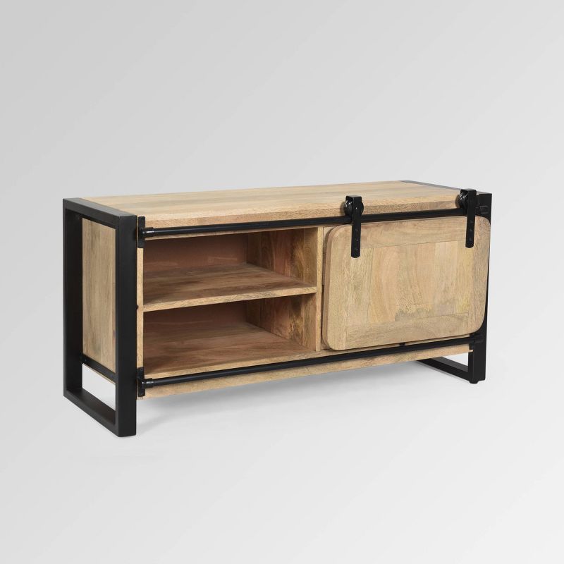 49" Gorman Boho TV Stand Natural/Black - Christopher Knight Home