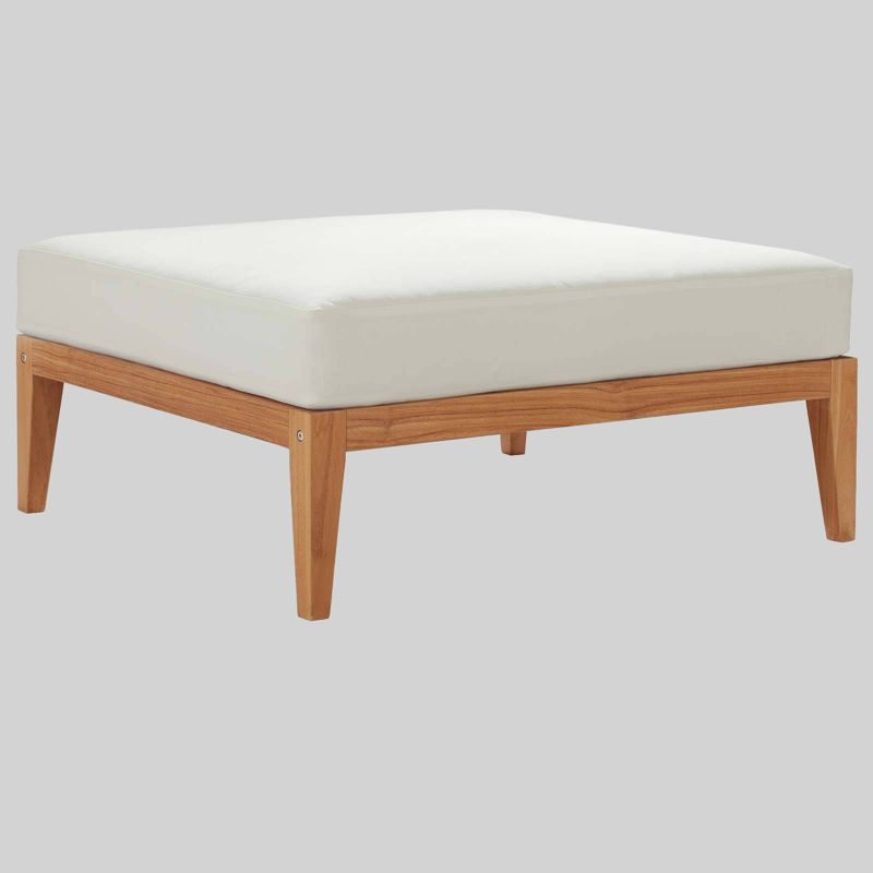 Northlake Outdoor Premium Grade A Teak Wood Dining Patio Armchair White - Modway