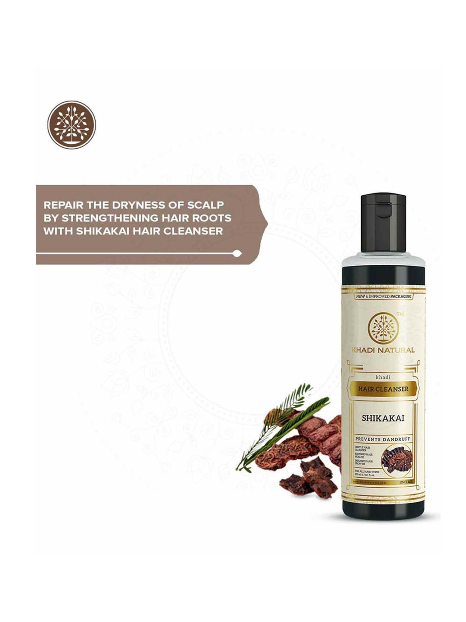 Khadi Natural Shikakai Hair Cleanser Pack of 2 - 420 ml