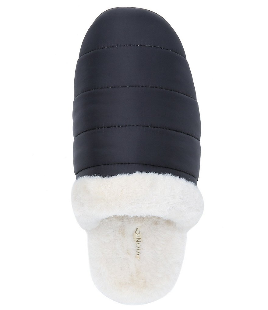 Vionic Josephine Faux Fur Lined Slide-On Slippers