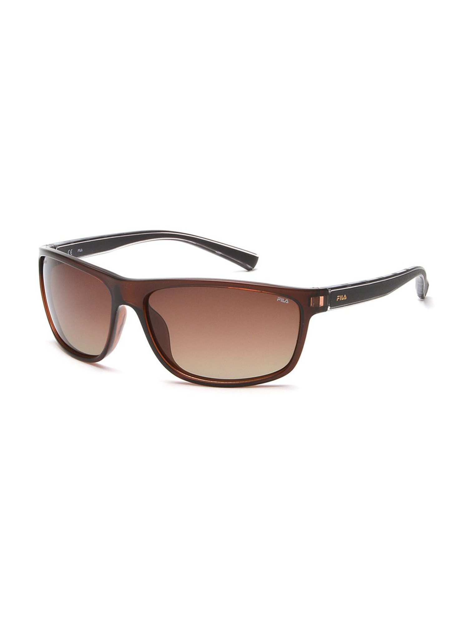 Fila Brown Rectangular UV Protection Unisex Sunglasses