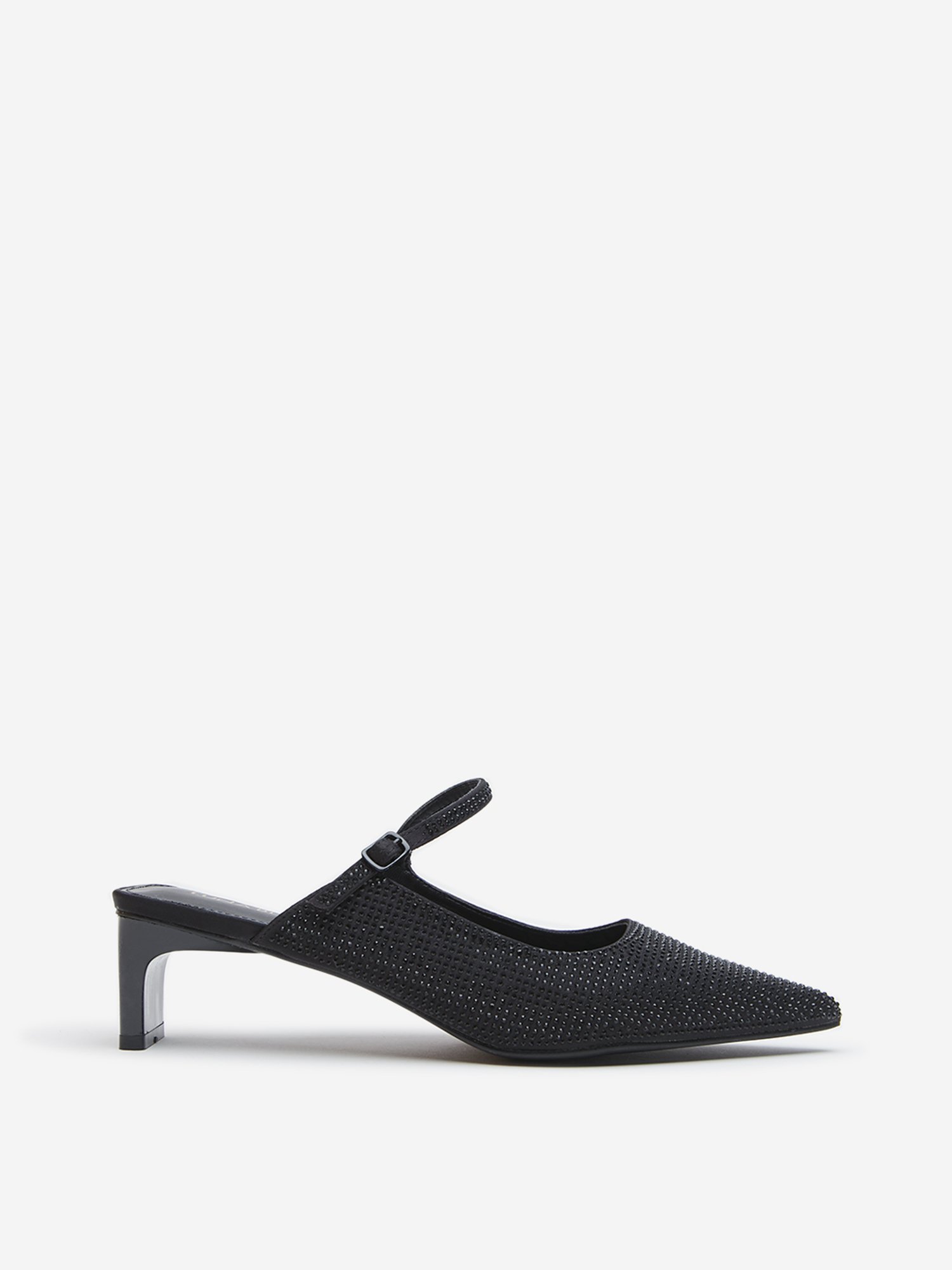 LUNA BLU by Westside Black Embellished Heel Shoes