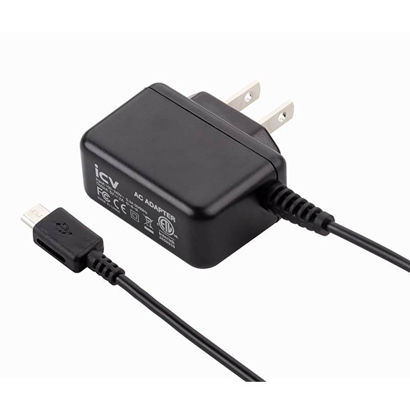 Micro USB Wall Charger 5V 2A Power Adapter with US Plug and Fixed Micro Cable for Samsung Galaxy S6 S5 S4 S3 S2 Si9003,S5820 N7100 Note3 Note4 Black