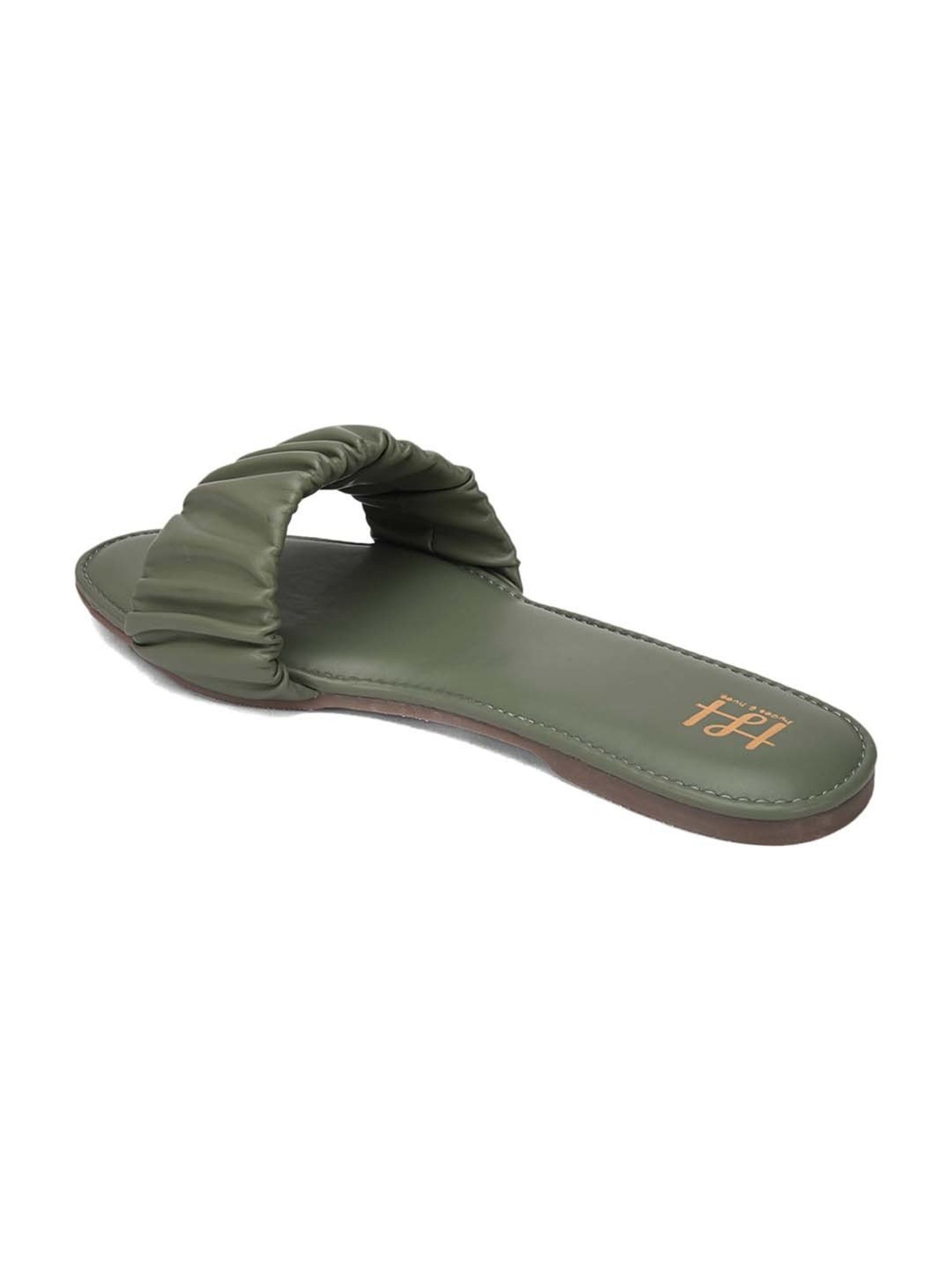 Hydes N Hues Women's Olive Green Casual Sandals