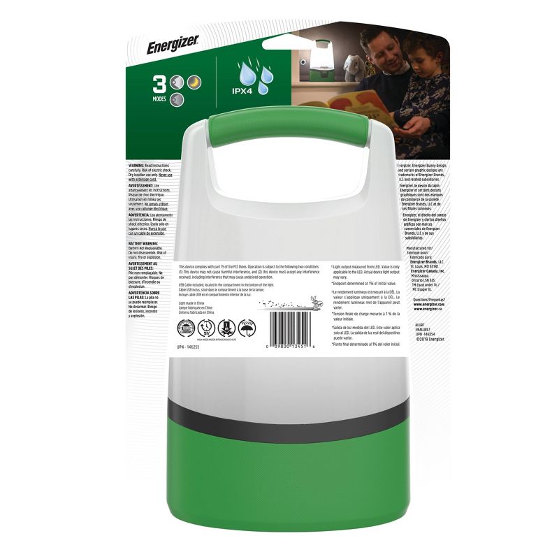 Energizer Rechargeable Area LED FlashLight Green