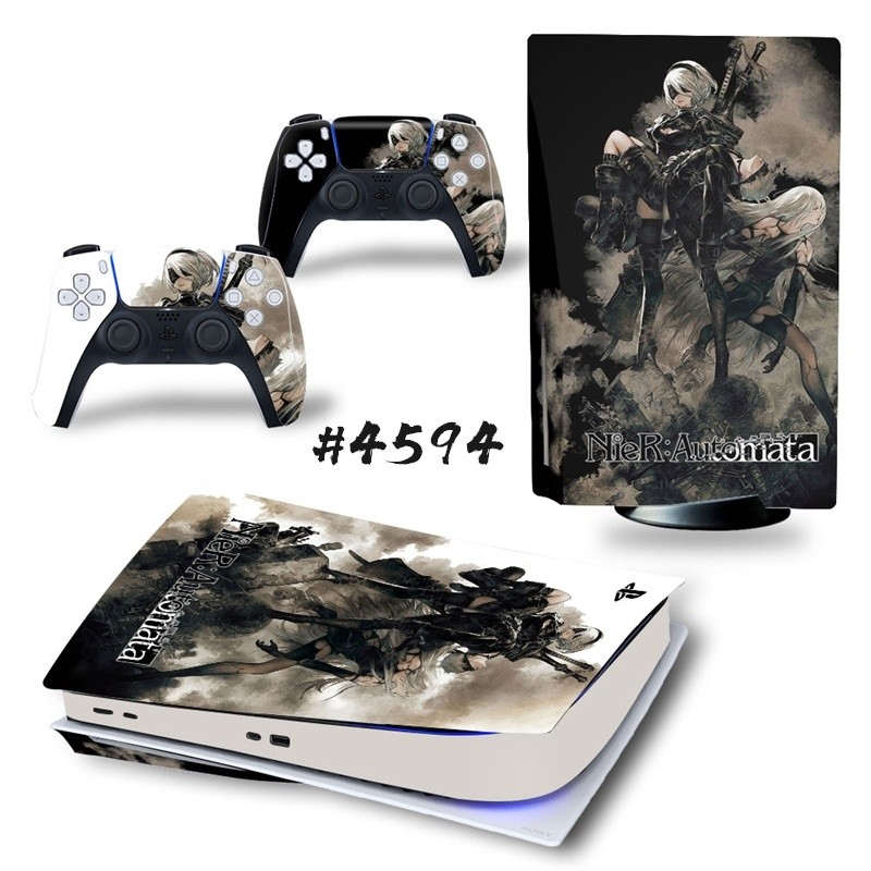 NieR Automata PS5 Standard Disc Edition Skin Sticker Decal Cover for PlayStation 5 Console & Controllers PS5 Skin Sticker Vinyl