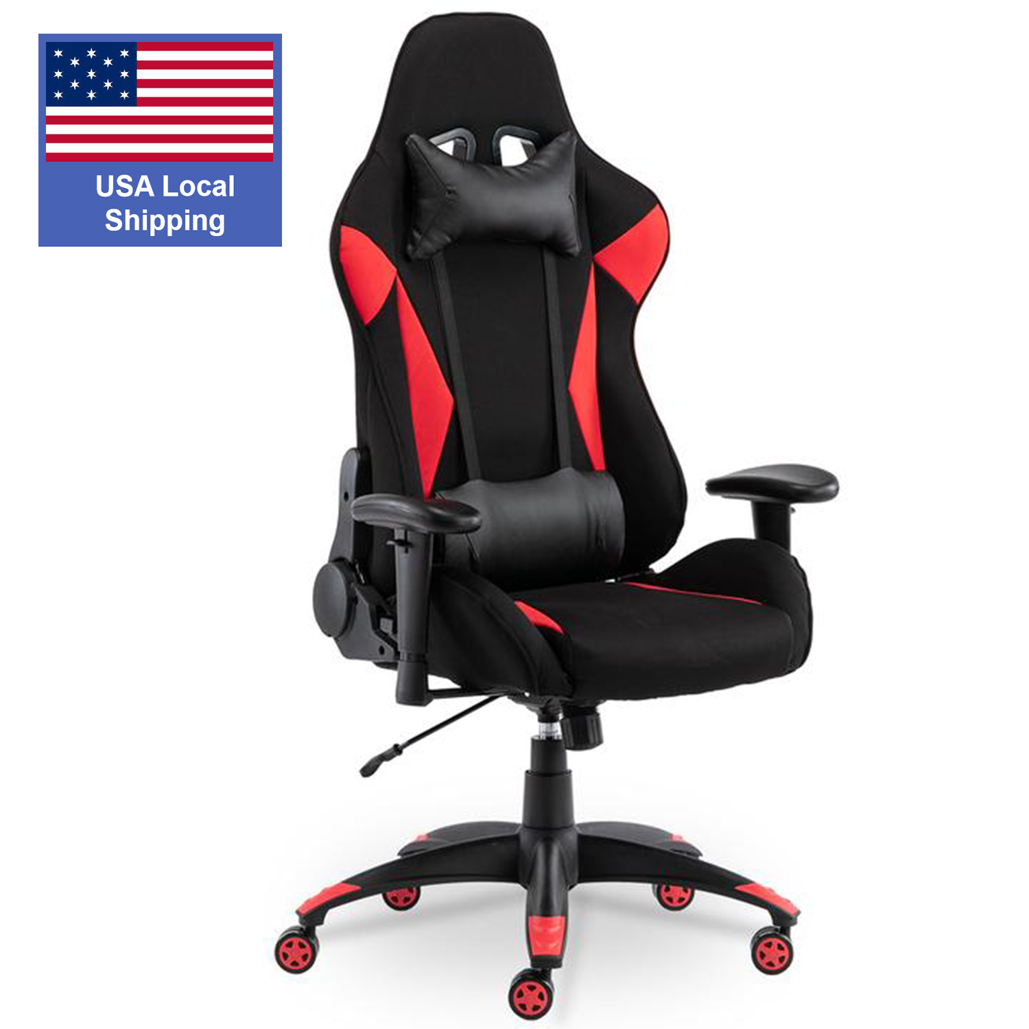SMUGDESK Gaming Chair Racing Computer Desk Office Chair High Back Game Chair Seat Height Armrest Adjustable Swivel Ergonomic Task Chair with Headrest and Lumbar Support,Grey