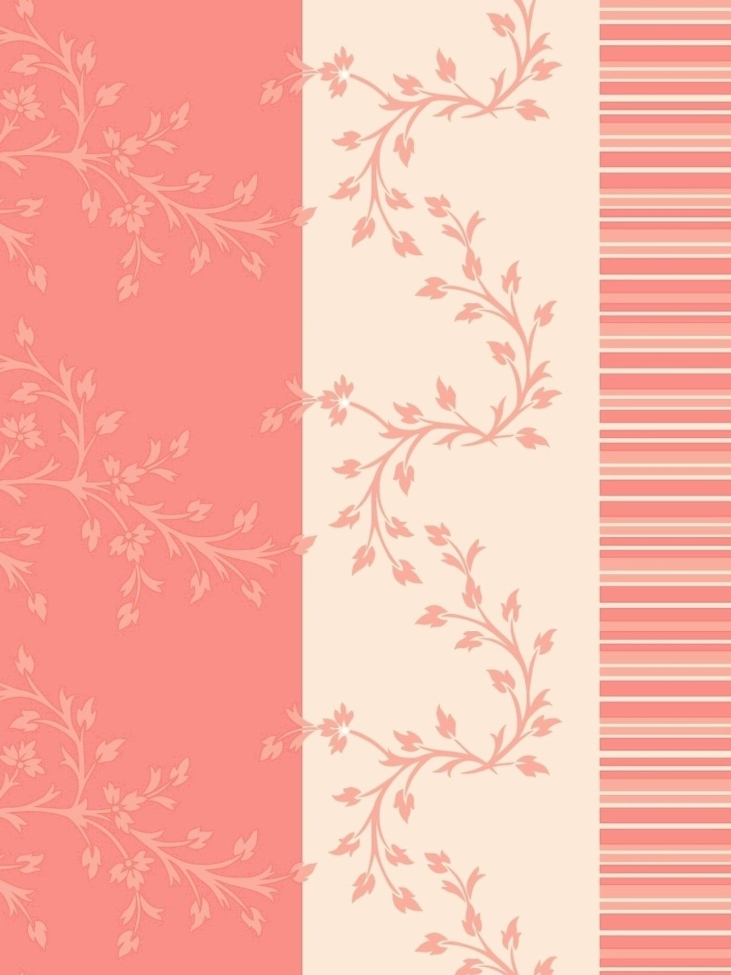 Dreamscape Floral Peach 140 TC Cotton King Bed Sheet with 2 Pillow Covers