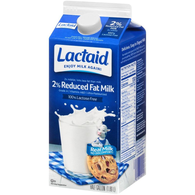 Lactaid Lactose-Free 2% Milk - 0.5gal