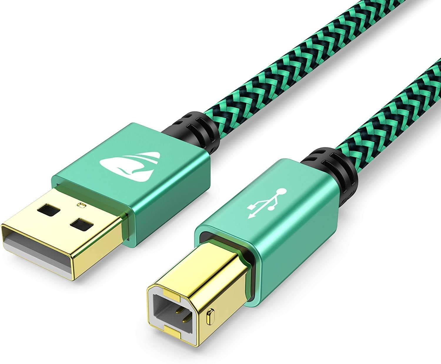 Printer Cable 10FT/3M Aioneus USB 2.0 Type A Male to B Male Type Printer Scanner Cable Cord High Speed Compatible with with HP Canon Brother Dell Epson Lexmark Xerox Samsung and More