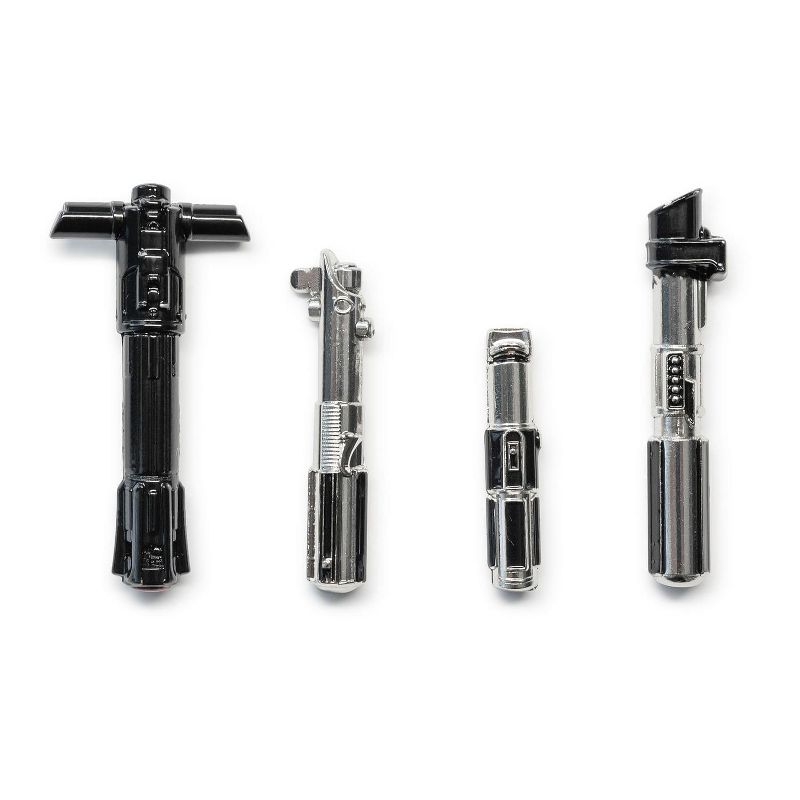 SalesOne LLC Star Wars 3D Lightsaber Pin Set | Exclusive Magnetic Star Wars Pins | Set of 4