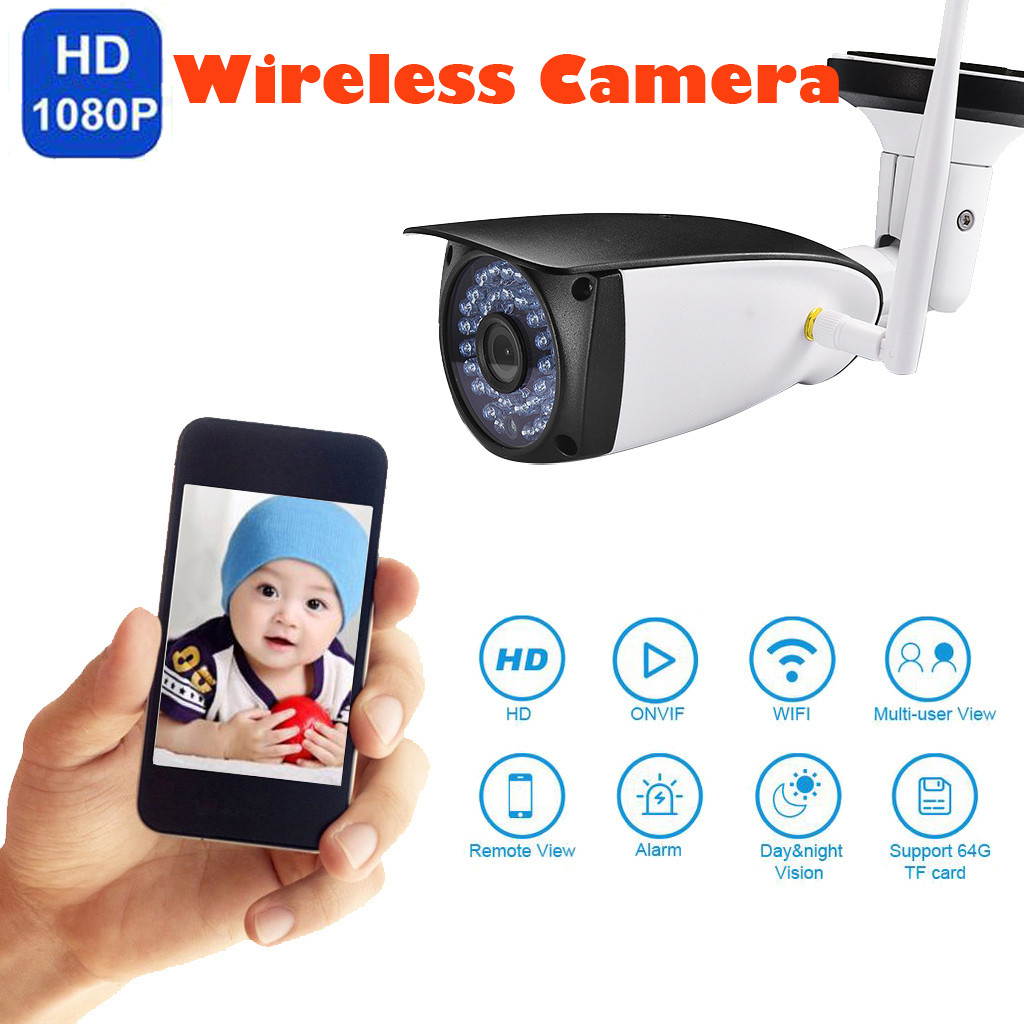 HD 1080P Home Security With Night Vision Motion Detection Waterproof Camera US