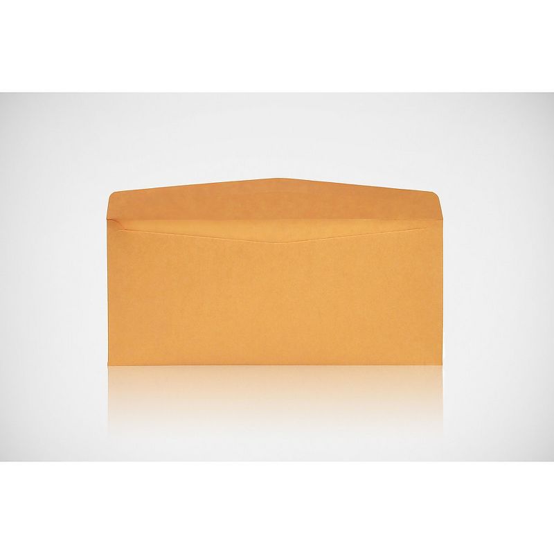 Staples Gummed #12 Business Envelopes Brown Kraft 100/Box (479887/19329) 