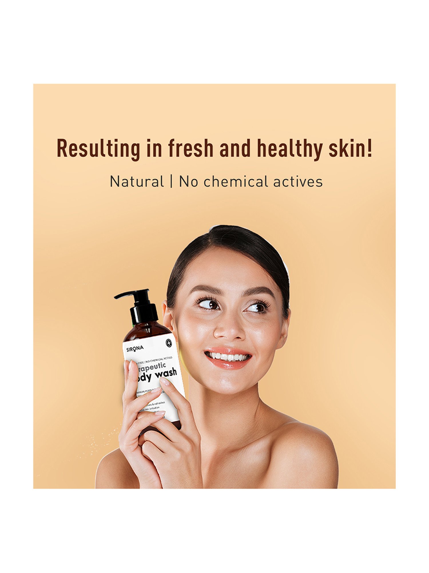 Sirona Natural Therapeutic Body Wash With 5 Magical Herbs -200 ml