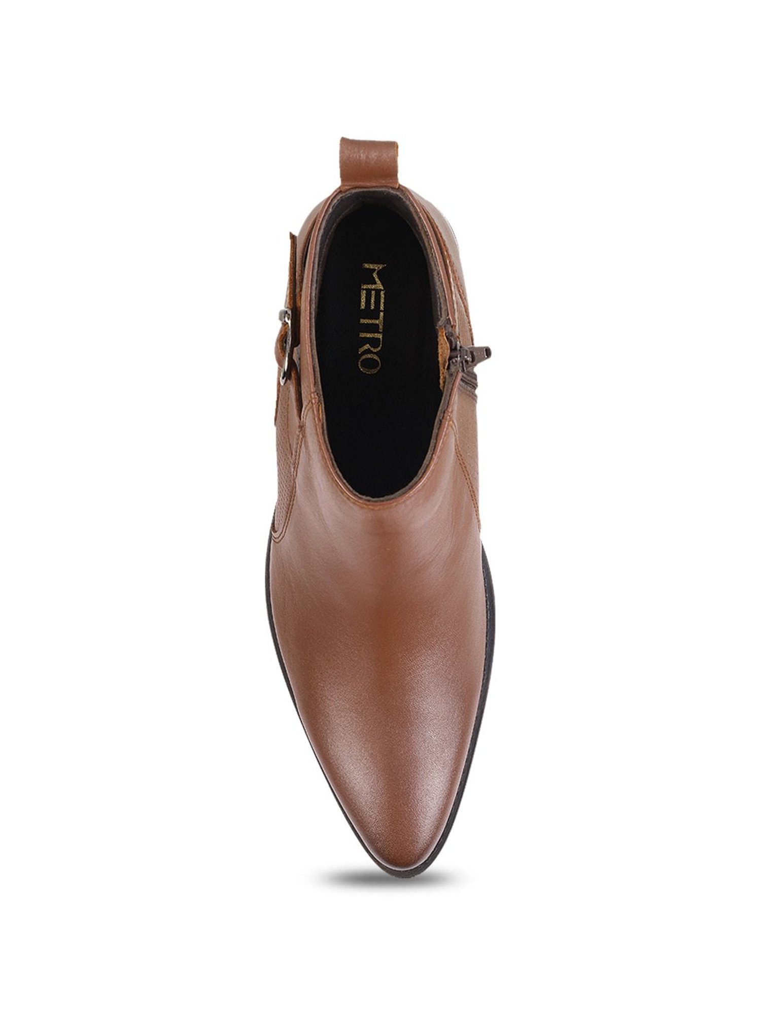 Metro Men's Tan Formal Boots