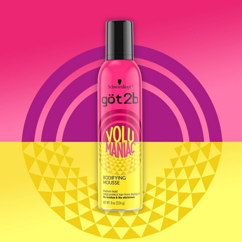 Got2B Volumaniac Bodifying Hair Mousse - 8oz