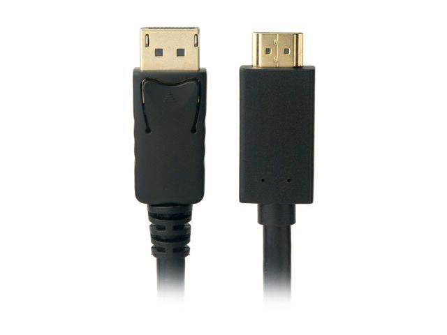 Omni Gear DP-6-HDMI 6 ft. Black DisplayPort to HDMI Cable Male to Male