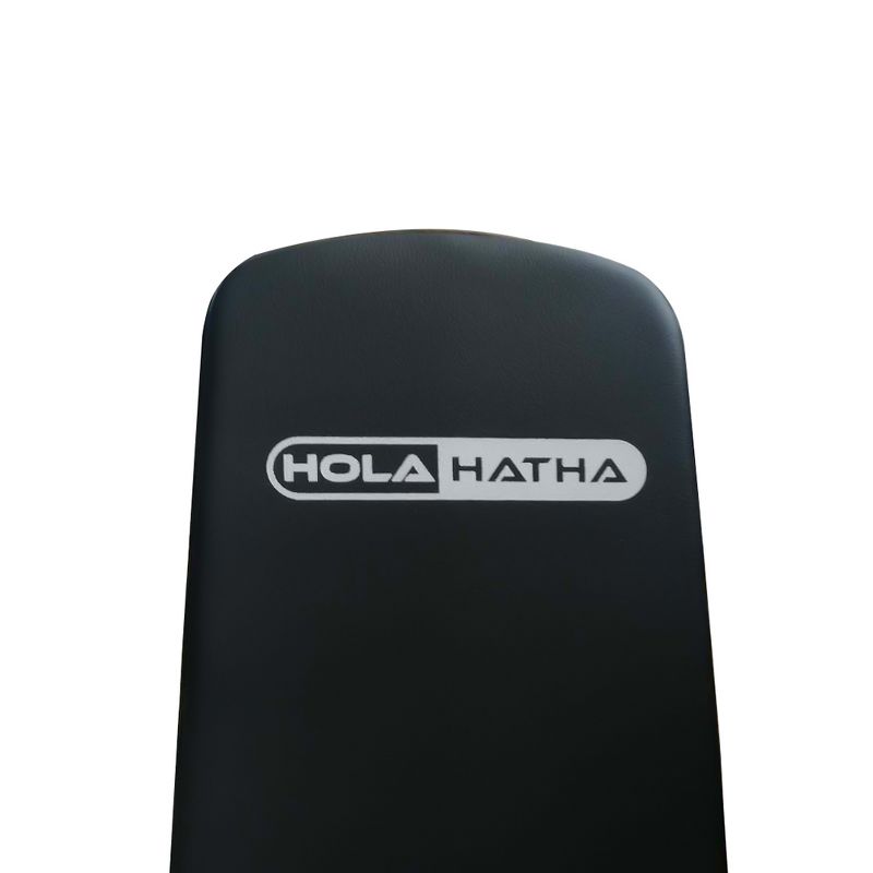 HolaHatha Adjustable 7 Position Upright Incline Decline Folding Flat Fitness Workout Weight Bench for Strength Training, Home Gym & Full-Body Exercise