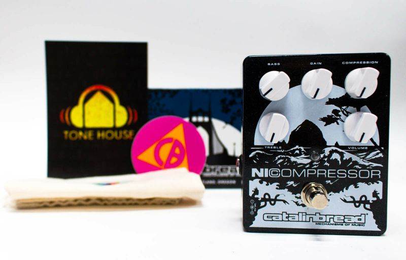 Catalinbread NICompressor Analog FET Compressor Pedal - Black on Silver - NEW