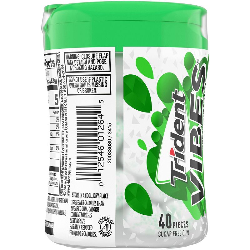 Trident Vibes Spearmint Rush Chewing Gum - 40ct