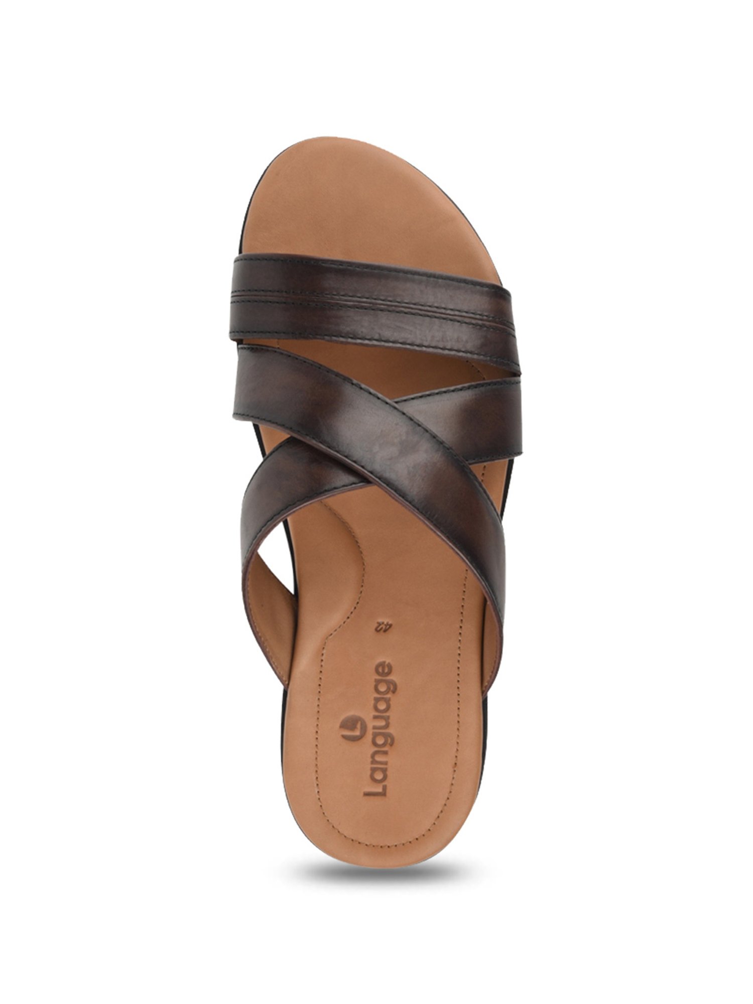 Language Shoes Men's Timothy Brown Toe Ring Sandals