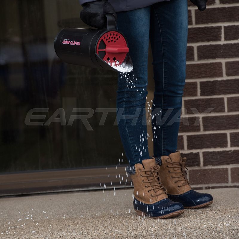 Earthway Handheld Portable Plastic Earthshaker & Professional 36-Inch Handle Snow Shovel with Wide Blade