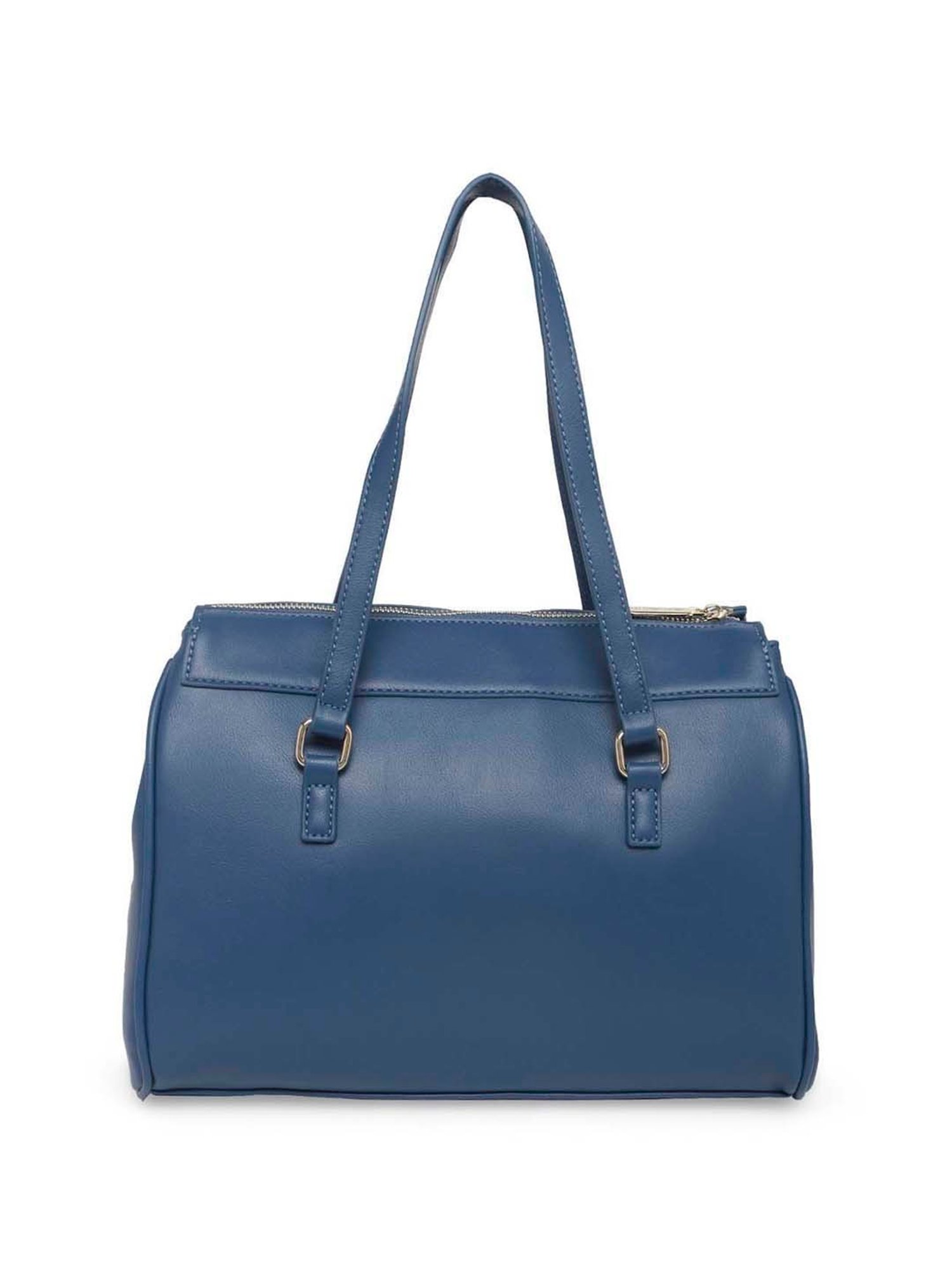 Marina Galanti Blue Solid Medium Shoulder Bag
