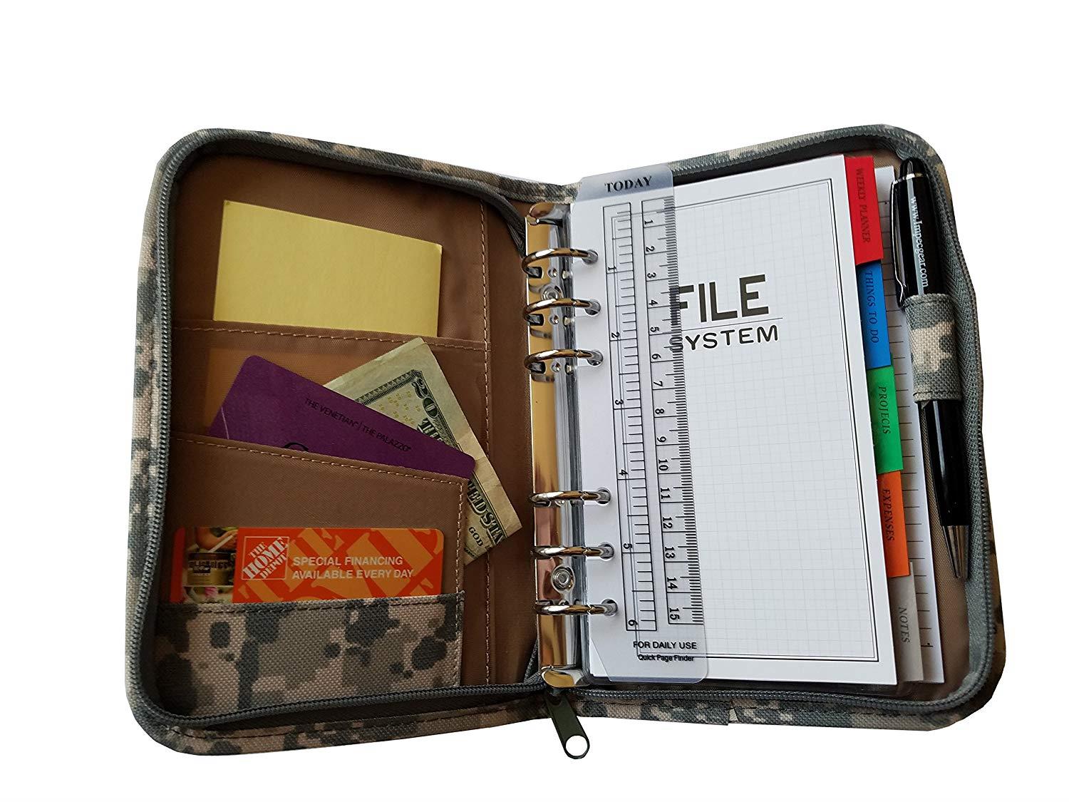 ImpecGear Camo Planner, Productivity/Financial Tracker, Organizer, Daily Calendar, Expense, Projects, Journal to Increase Productivity (PACK OF 1)