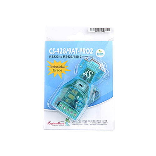 SystemBase - Industrial Grade Port-Powered RS232 to RS422/RS485 Serial Converter (CS-428/9AT PRO2)