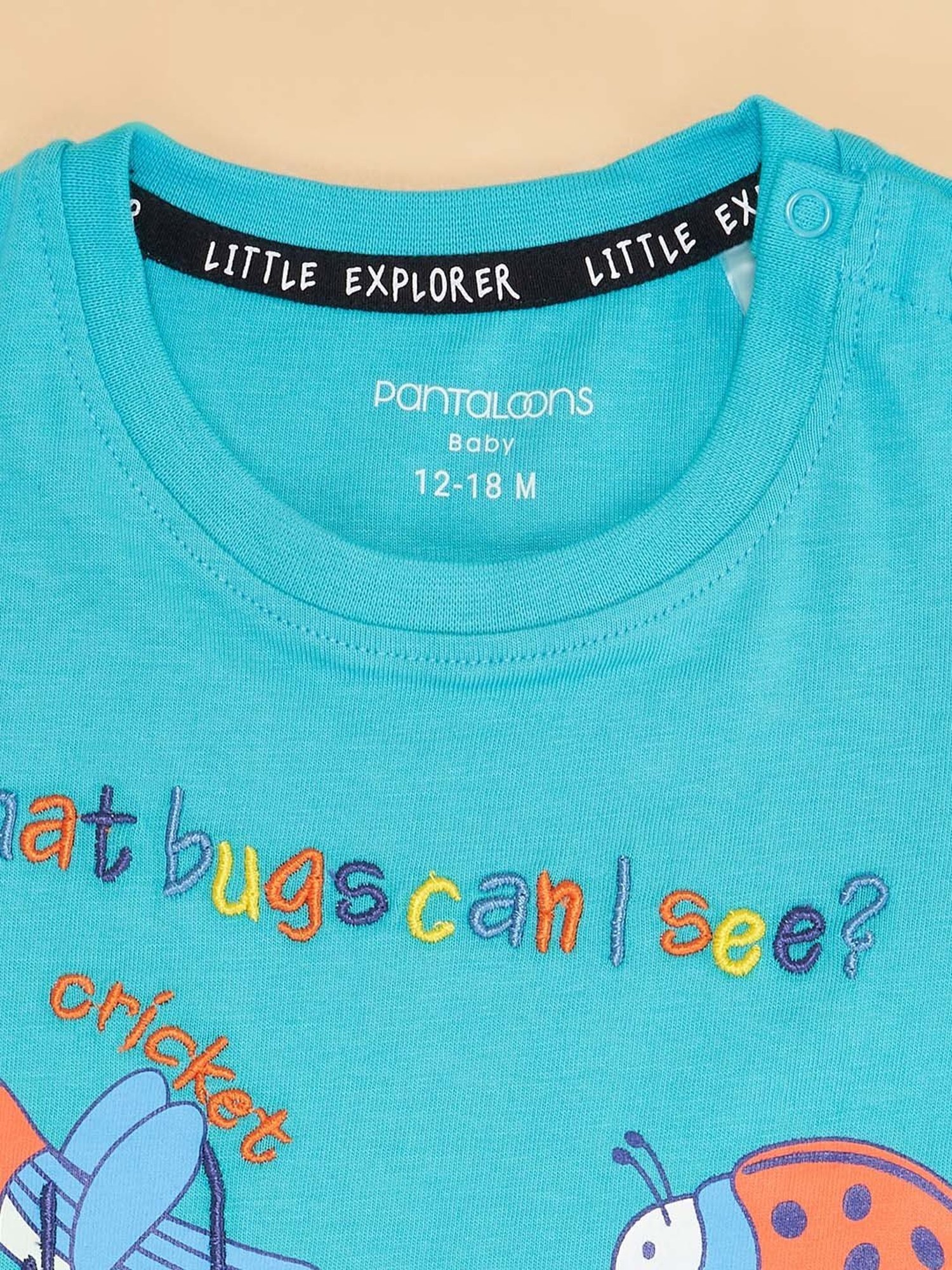 Ed-a-Mamma Baby Green Printed T-Shirt