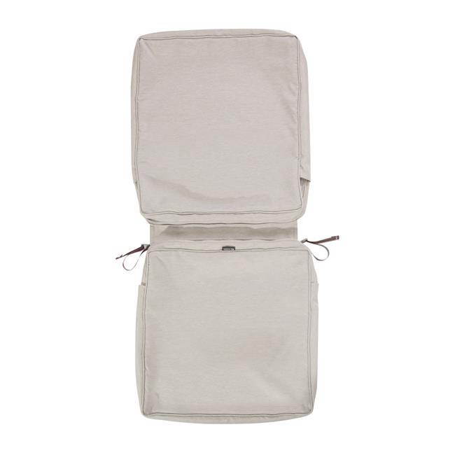 Classic Accessories 60-435-011001-RT Montlake Fadesafe Chair Cushion Cover, Heather Grey - 44 x 20 x 3 in.