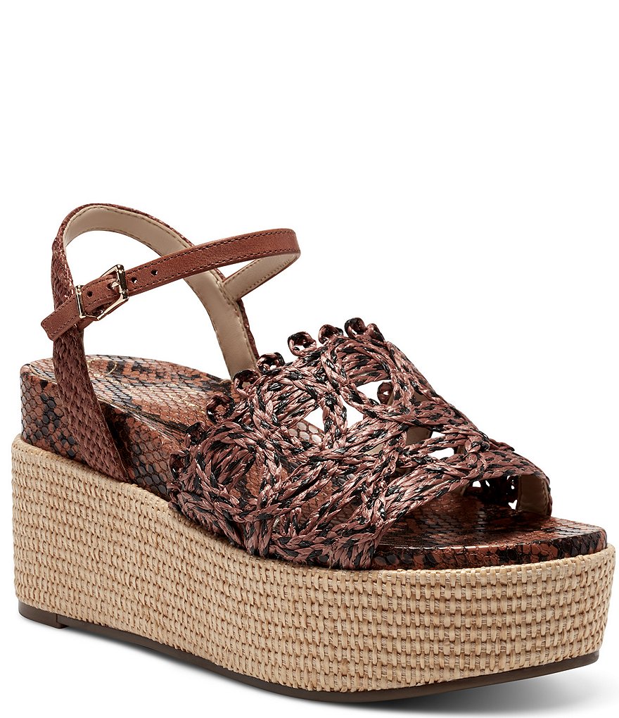 Jessica Simpson Camilia Raffia Platform Wedges