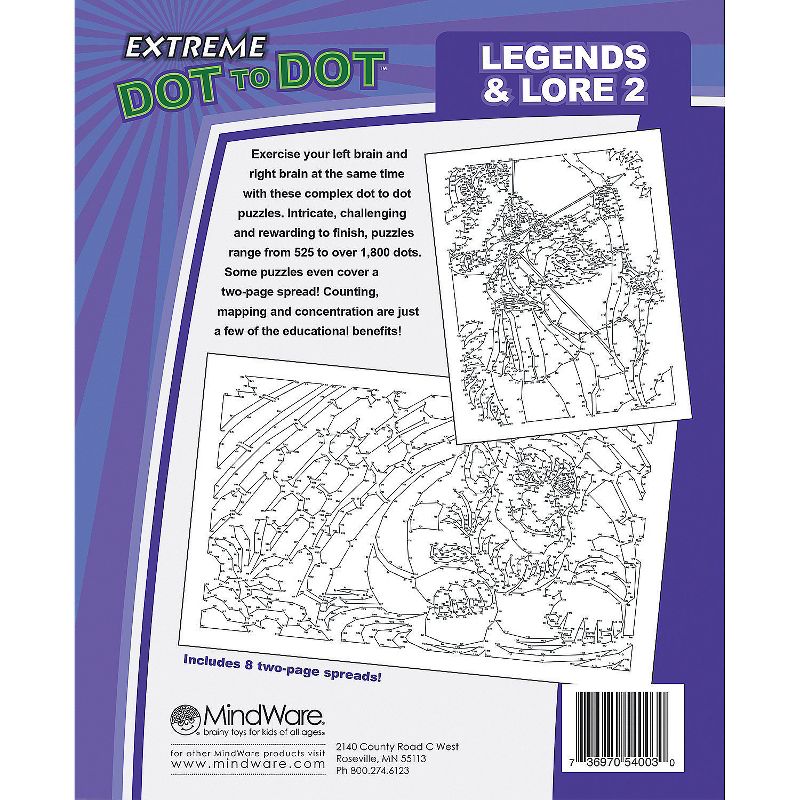 MindWare Extreme Dot To Dot: Legends & Lore 2 - Brainteasers