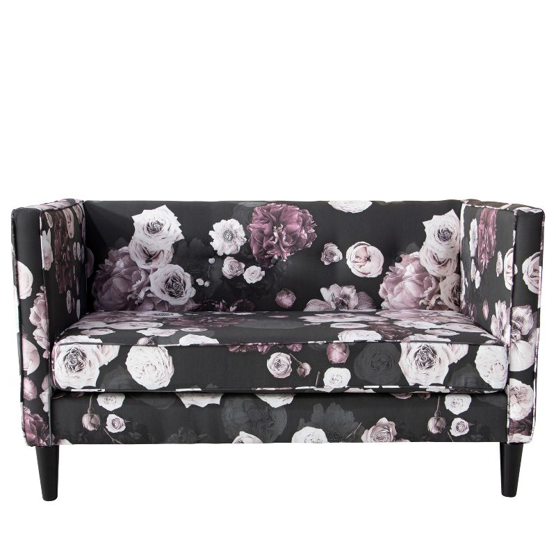 Druld Tufted Loveseat Tufted Leather Brown - Inspire Q