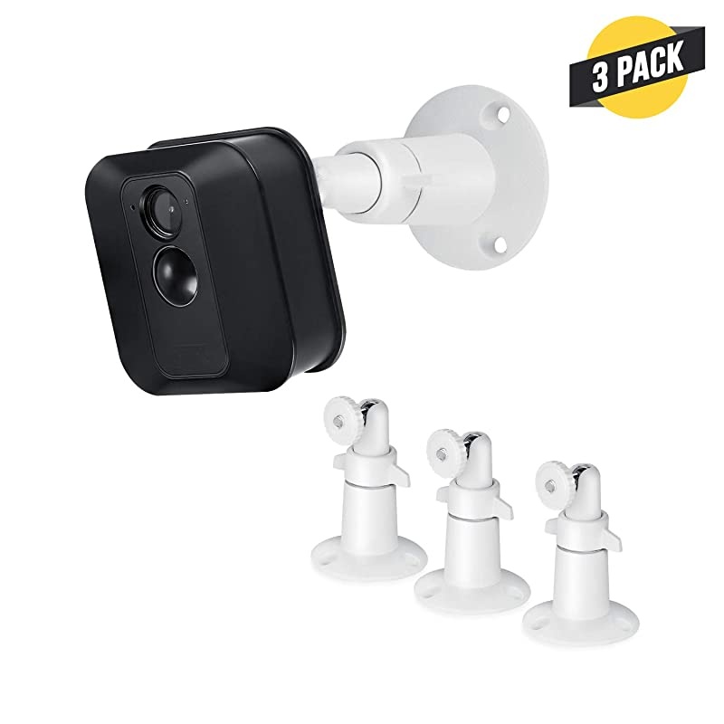 Metal Wall Mount for Blink XT2 Outdoor amp Indoor Camera Adjustable IndoorOutdoor Security Metal Wall Mount by  3 Pack White