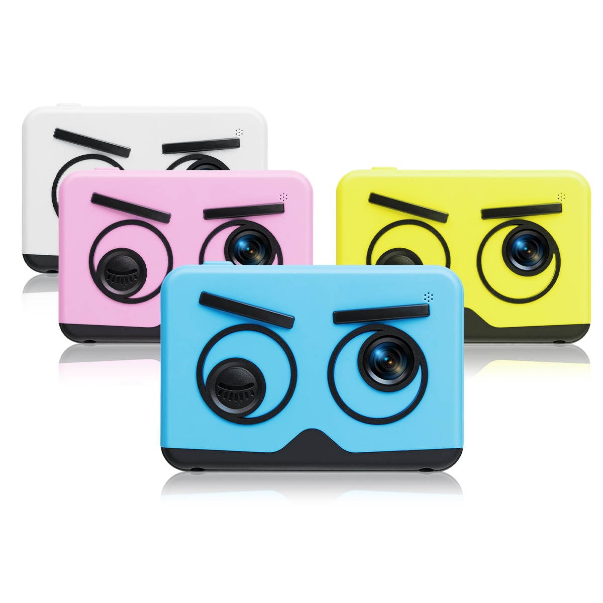 2.0 inch IPS Screen High Definition Autofocus Digital Camera Max Support 32G TF Card 2000W Pixels Gifts for Childrens-Blue/General Single Camera