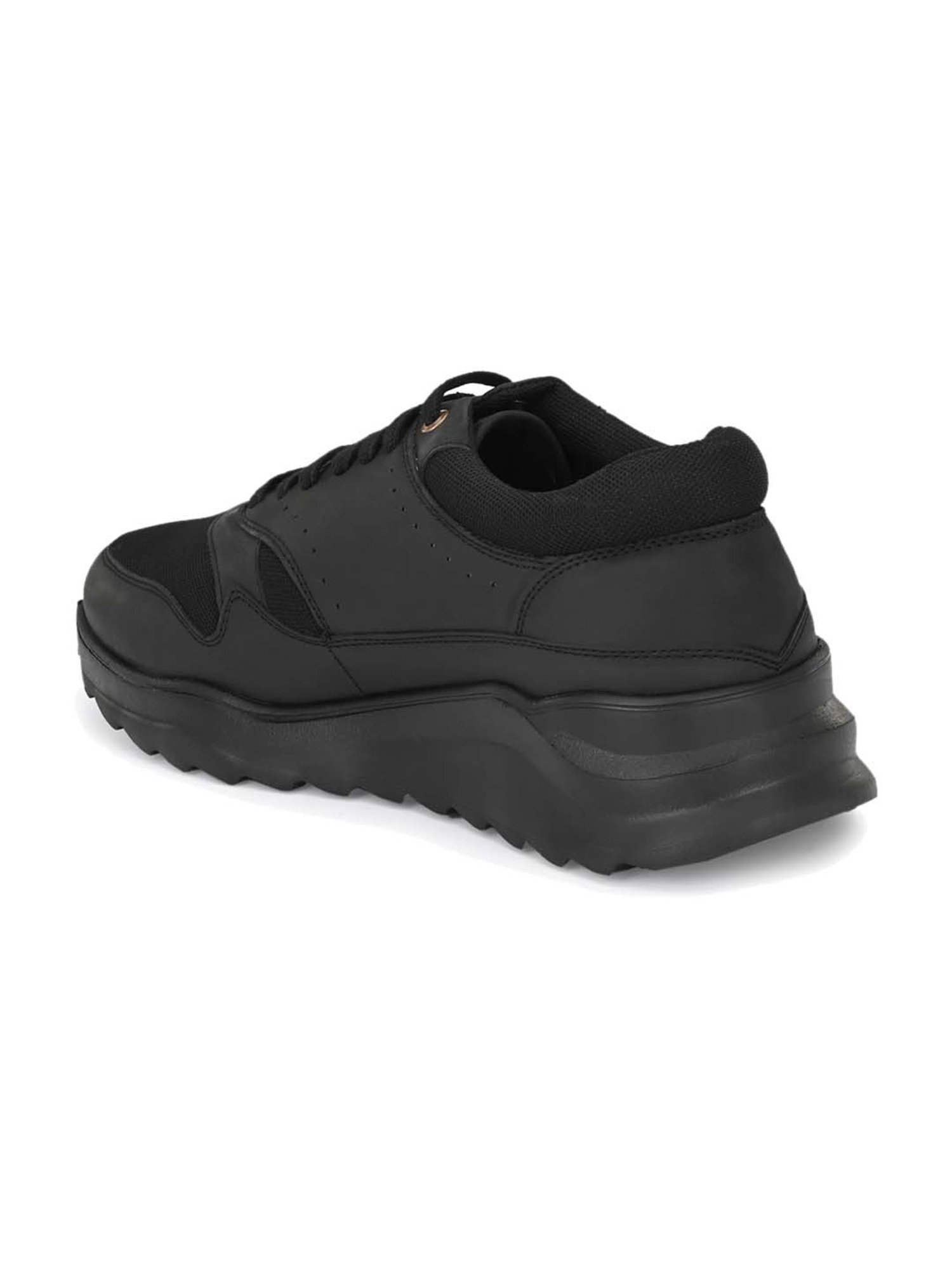 Delize Men's Black Casual Sneakers