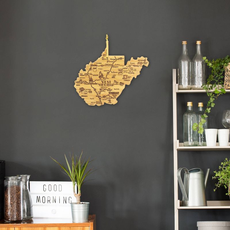 Totally Bamboo Destination West Virginia Serving and Cutting Board