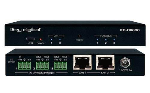 Key Digital KD-CX800 Control Interface with IR and RS-232 over IP Routing