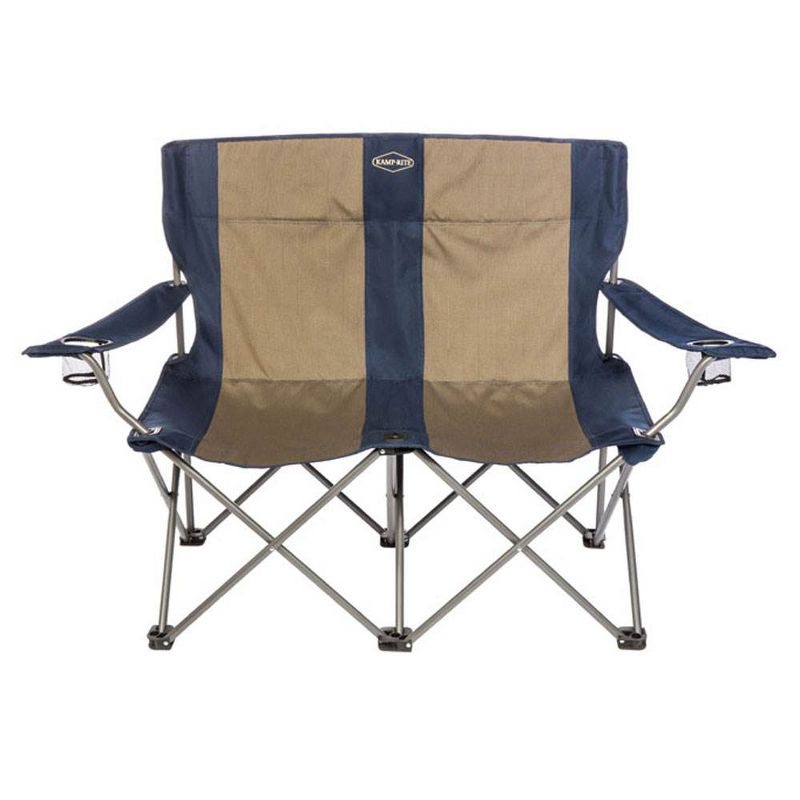 Kamp-Rite CC352 2 Person Outdoor Tailgating Camping Double Folding Lawn Chair