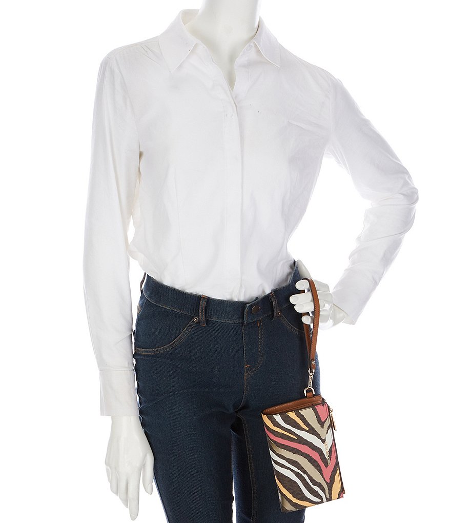 Michael Kors Signature Jet Set Double Zip Wristlet