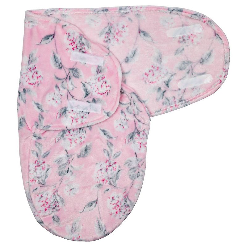 Laura Ashley Single Swaddle Frosted Hydrangea Pink