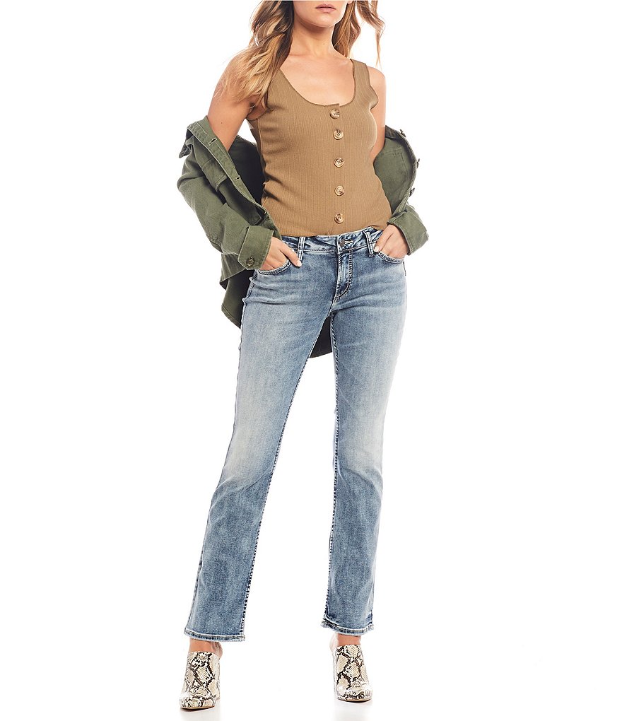 Miss Me Chloe Embellished Wing Flap Pocket Bootcut Jeans