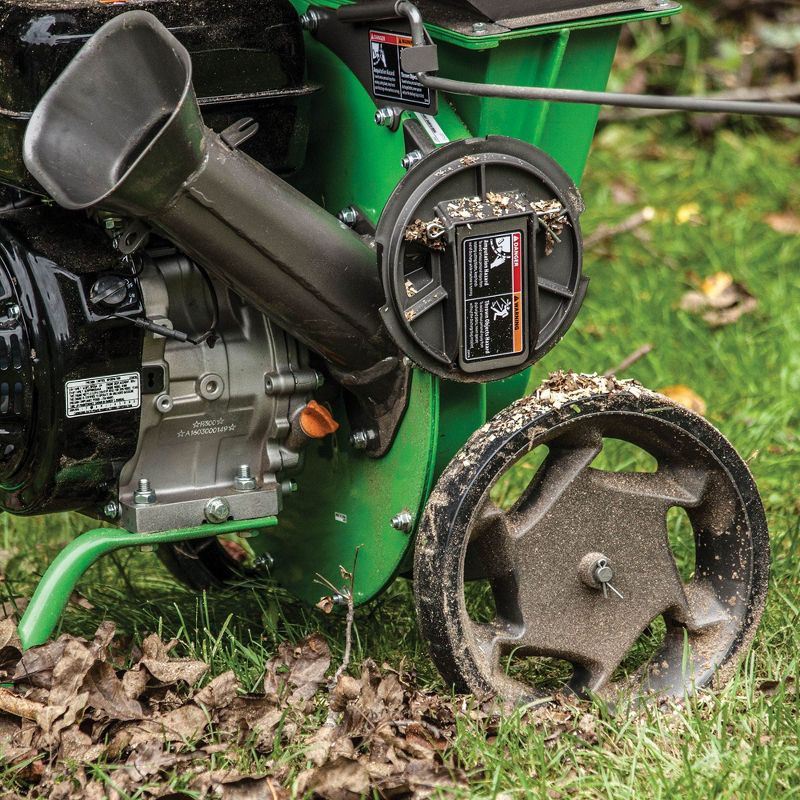 Earthquake 30520 Tazz Viper 212cc Gas Wood Chipper Shredder Mulch Bag, Green